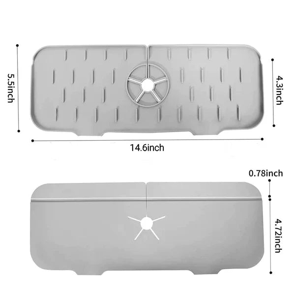 Silicone sink mat
