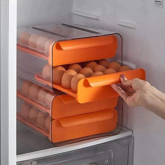 Premium 32 Grid Egg Storage Holder Heavy-Duty Plastic Egg Crate with Stackable Design Ideal for Home, Kitchen, Bakery & Poultry Use in Kenya