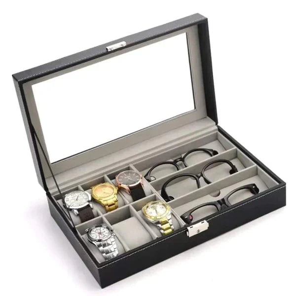 Portable watch + Glasses organizer