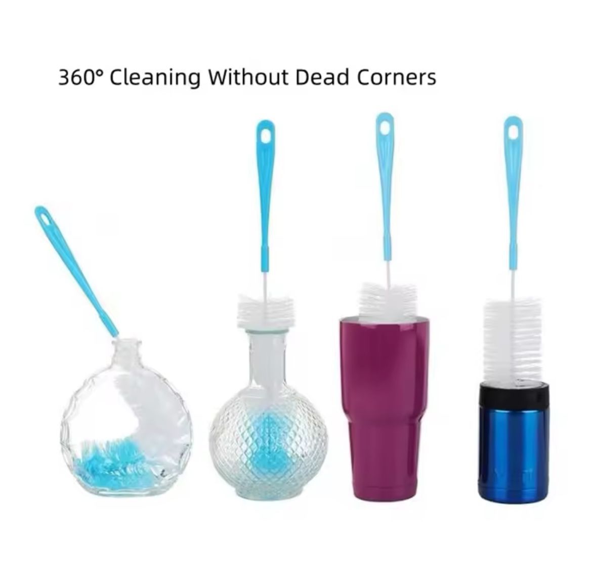 5 Pcs Long Bottle Brush Cleaner set