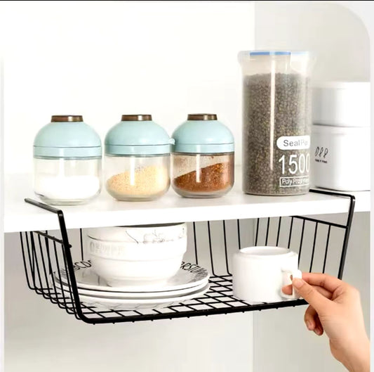 Under shelf organizer
Metallic