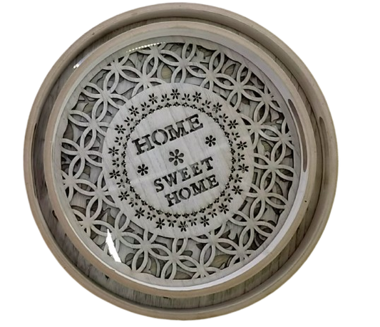Nordic decorative round 2pcs trays