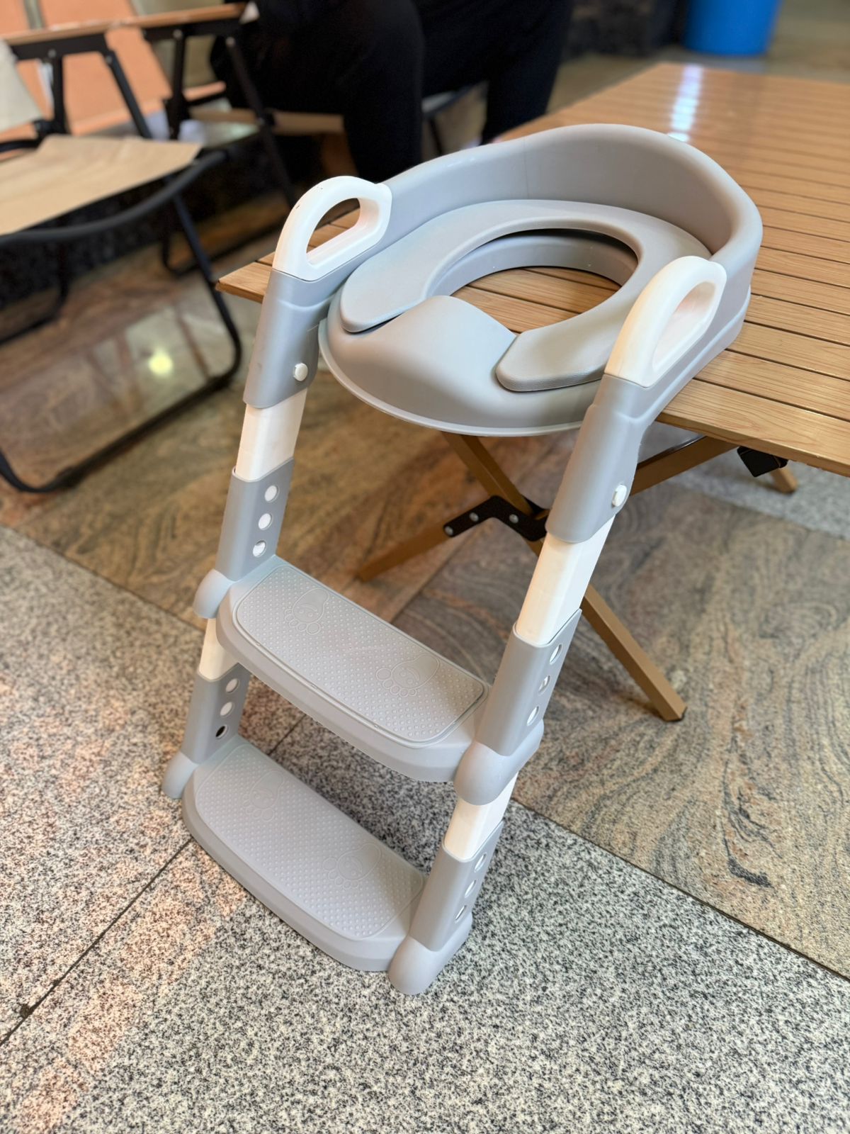 Kids Toilet Training Seat with Ladder Adjustable Toddler Potty Chair for Toilet Training