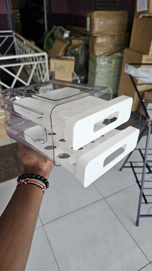Acrylic Double-Layer Egg Storage Box / Egg Tray