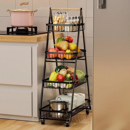 4-Layer Multifunctional Metal Rack