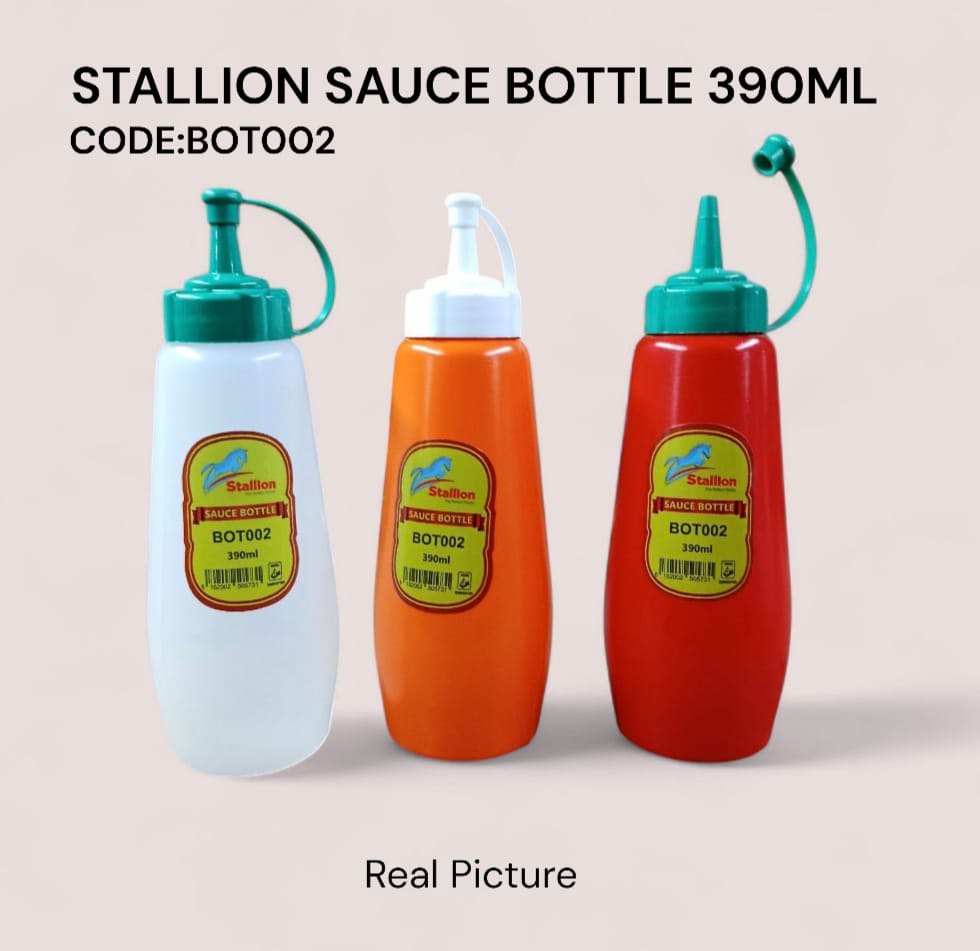Stallion Sauce Bottle – 390ml 5pcs