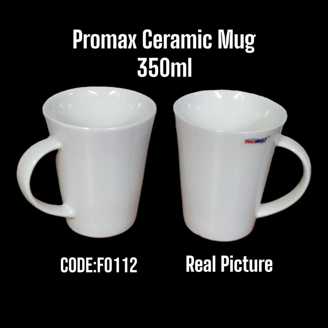 Promax Porcelain Mug – 350ml (Set of 6)
