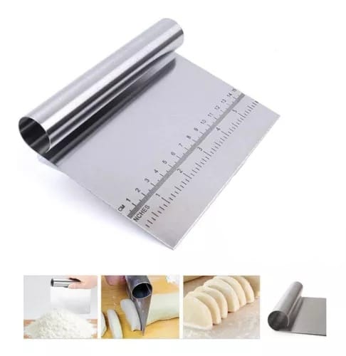 KMT Stainless Steel Dough Cutter/Scrapper 15cm