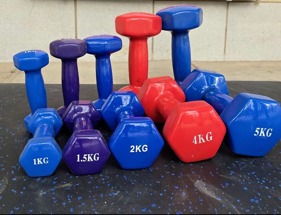 Neoprene Coated Dumbell Set 1,2,3 kg pairs