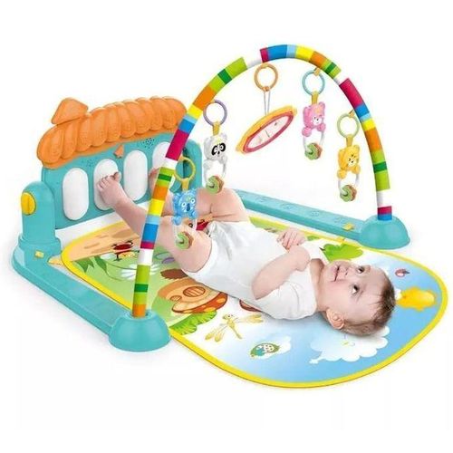 Baby Gym Play Mat Activity Center, Kick and Play with Music and Lights