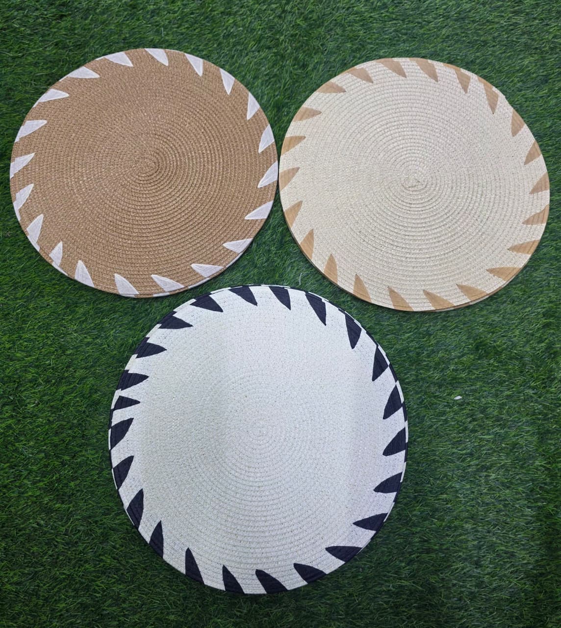 Round Elegant Braided table mats 6pcs