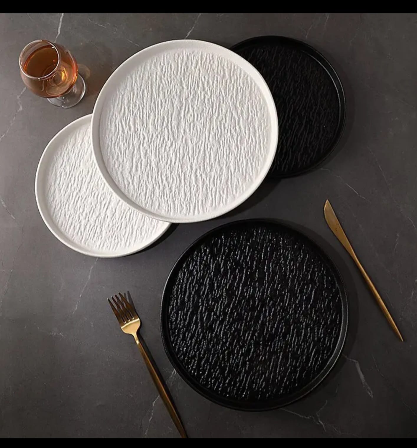 10.5'inch Rock Glazed Ceramic Dinner plate 6pcs