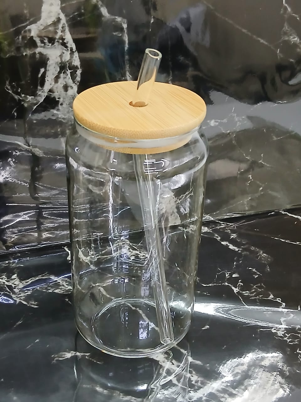 Portable smoothie jar with straw 600ml 1pc