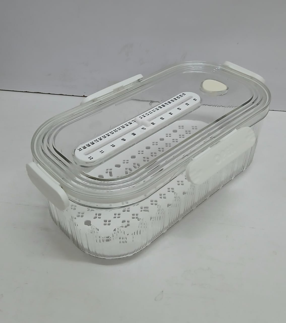 Timekeeping Stackable fridge /storage organizer