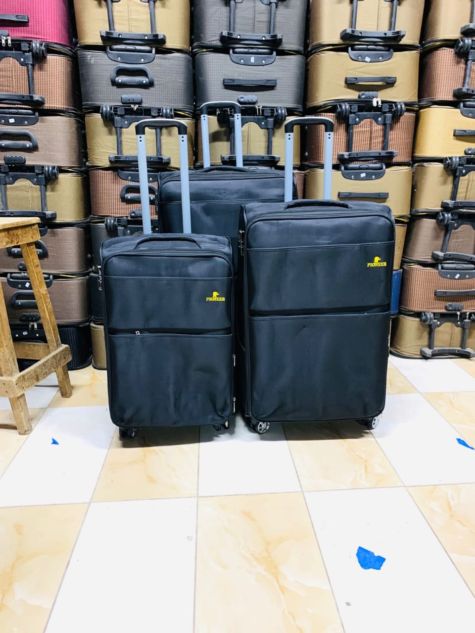 3 in 1 Fabric luxurious suitcase briefcase travel bag