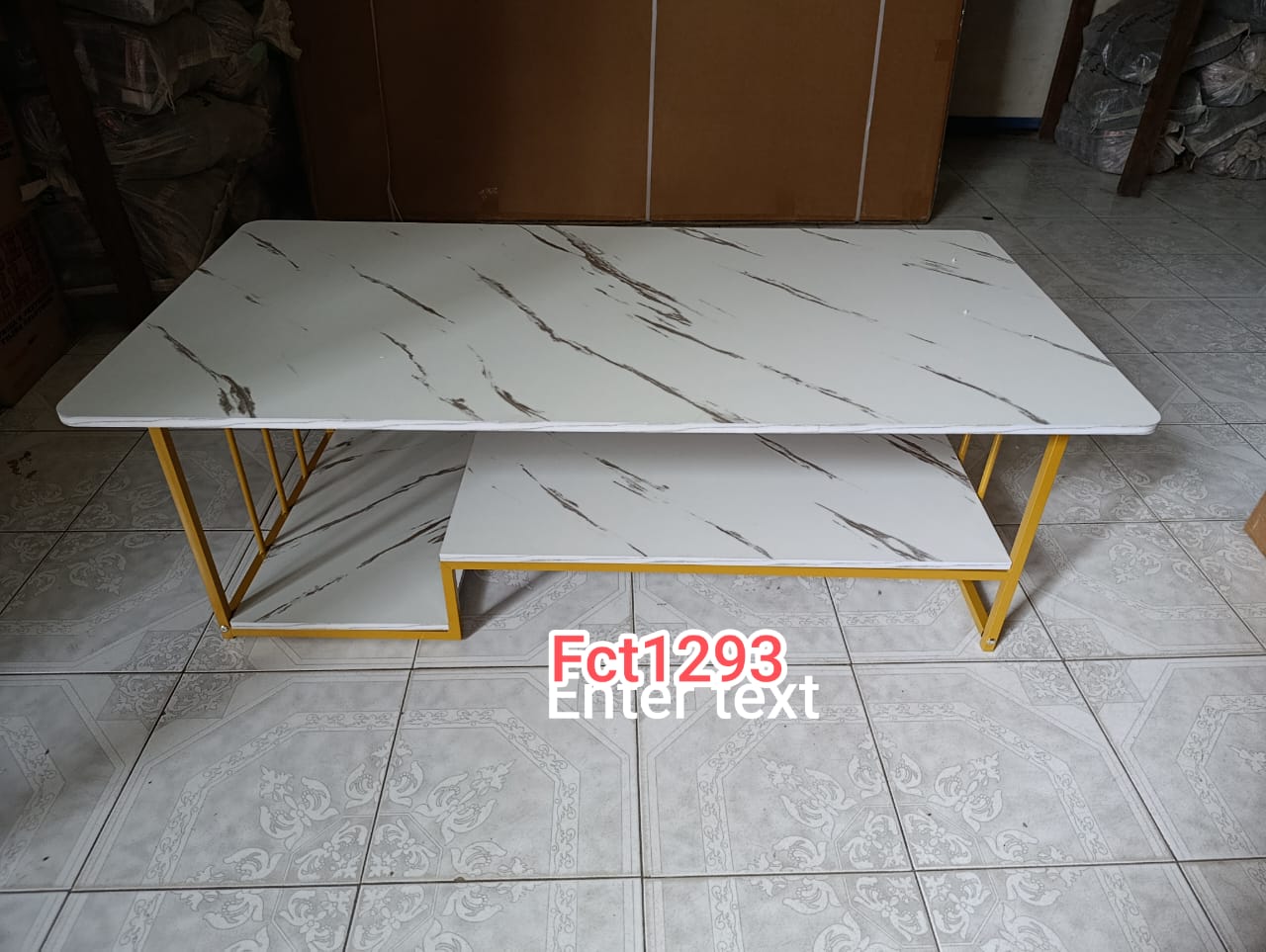 Executive marble coffee table