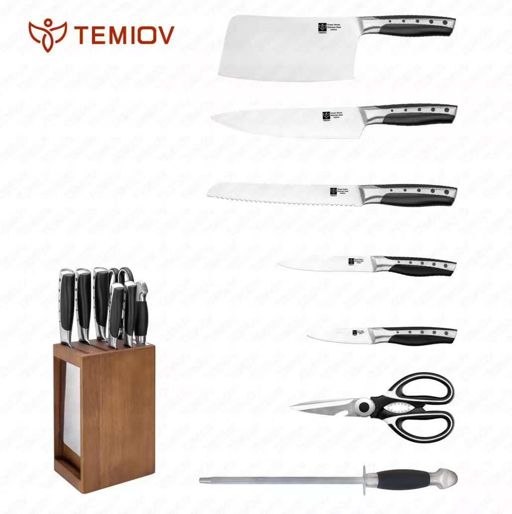 8pcs Set High quality Stainless Steel Knife Set with Hallow handle
