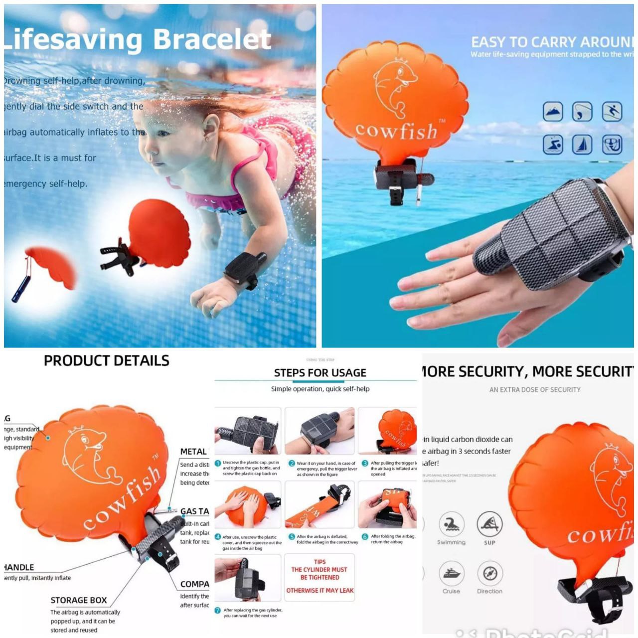 Anti-drowning bracelet 1pc