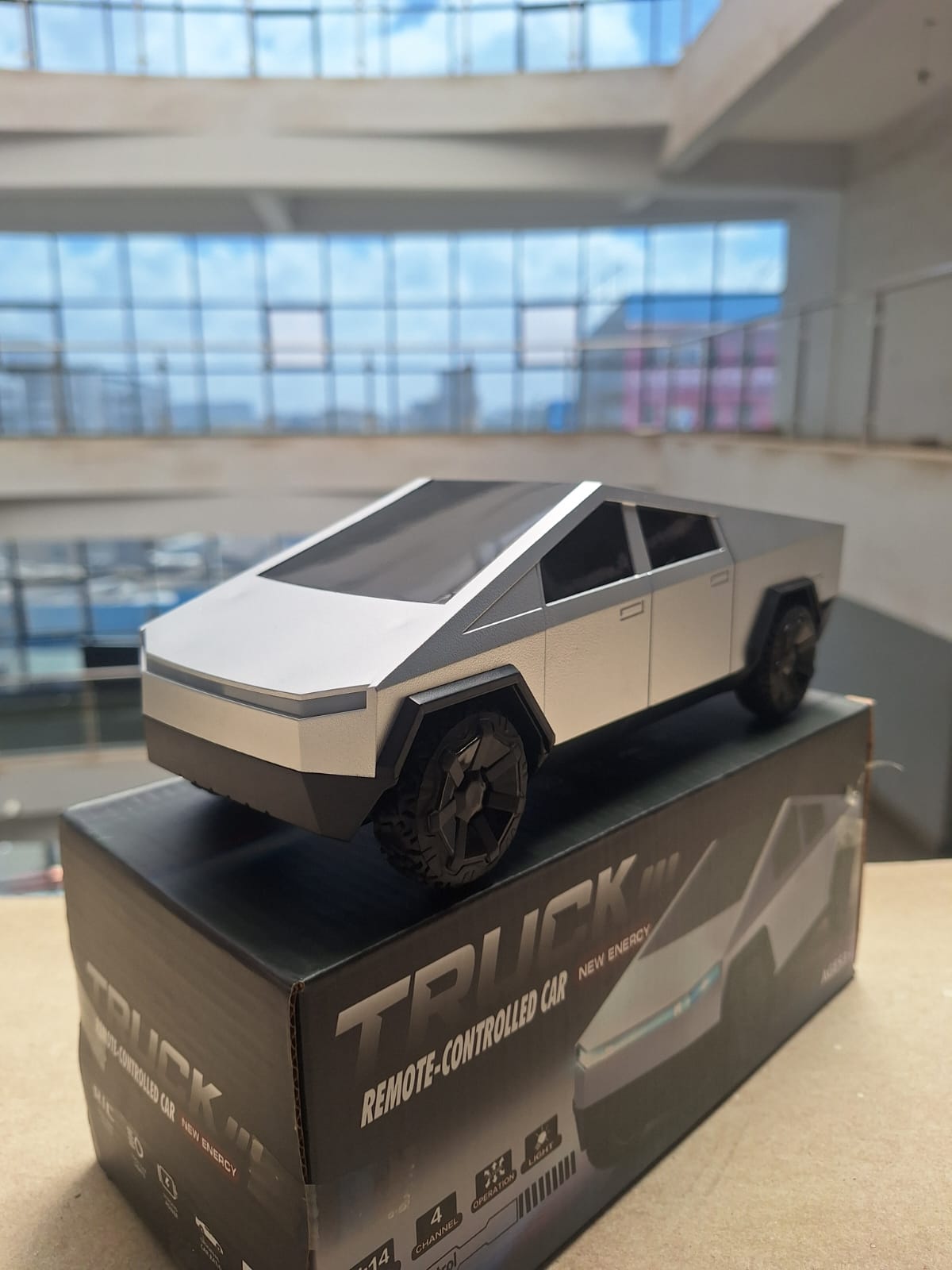 Rechargeable & remote controlled cyber truck