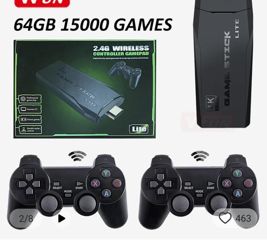 15,000 games console with wireless controller(1piece)