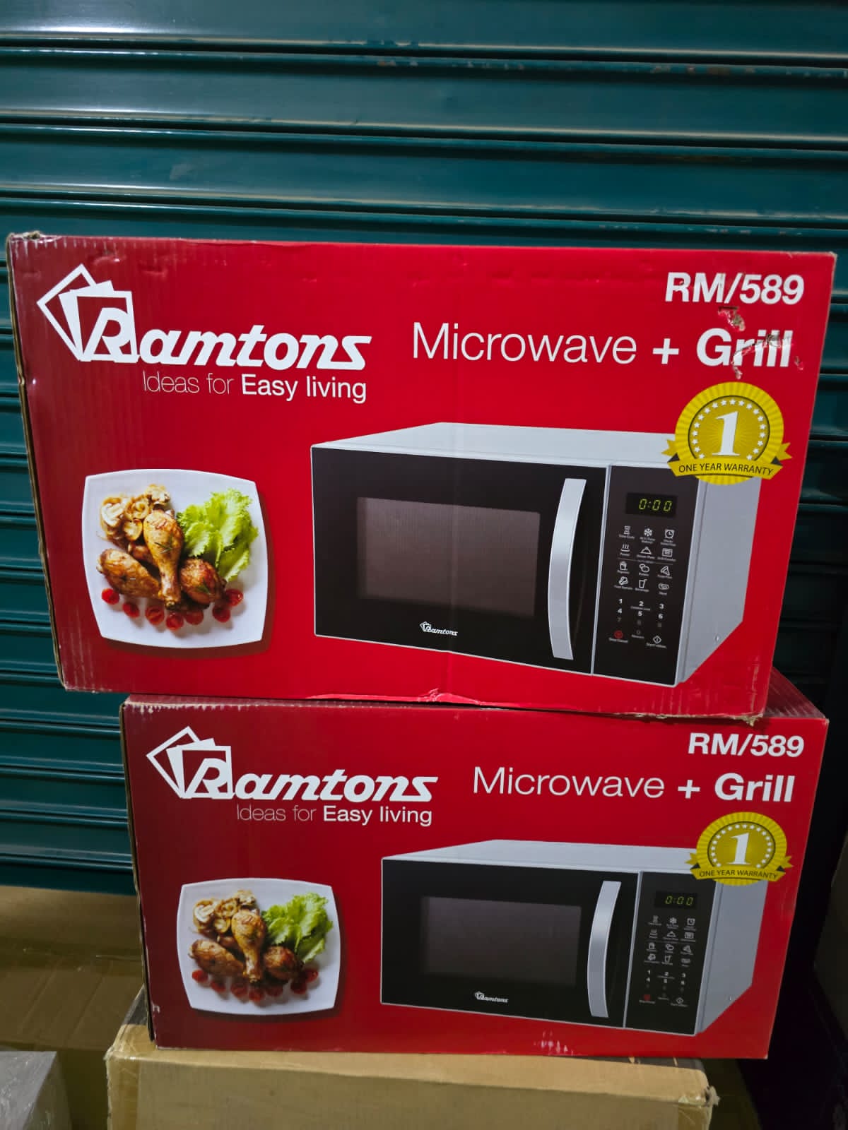 Ramtons 23Litres Microwave with Grill (SILVER)