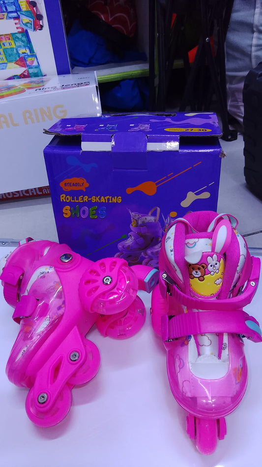 Adjustable roller-skating shoes