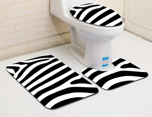 3 in 1 3D Bathroom toilet mats