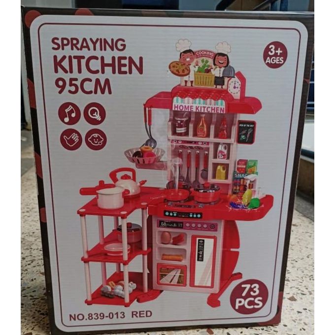 Kids Kitchen Play Set Pretend Cooking Toy (73pcs)