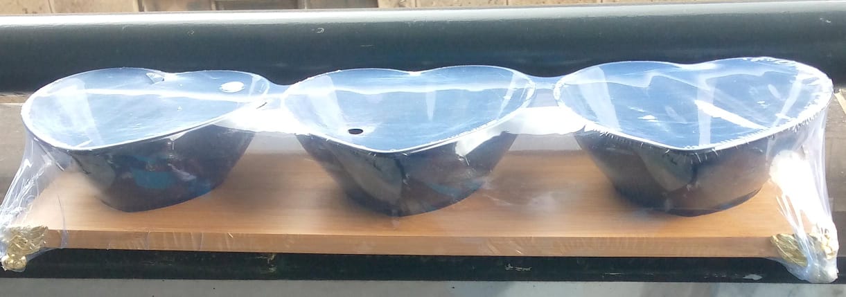 Salad Love Bowls With Bamboo Tray