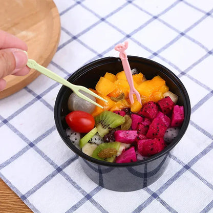 50pc Plastic Reusable Forks Stick