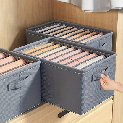 Wardrobe Clothes Organiser,Foldable Jeans Drawer Closet Organizer