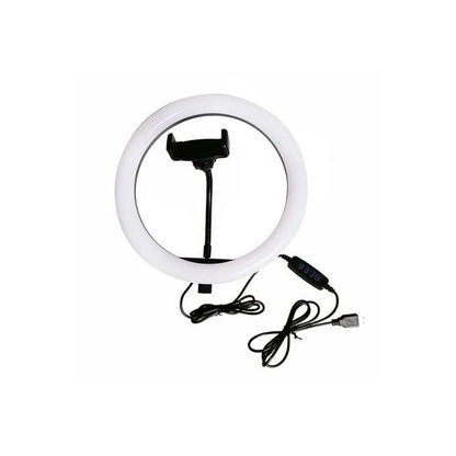 10 Inch LED Ring Light with Phone Holder – Adjustable Selfie Light for Makeup, TikTok & Live Streaming