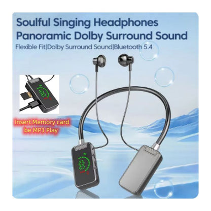 🔊 Feel Every Beat – Premium Bluetooth 5.4 Neckband Earphones with TF card slot