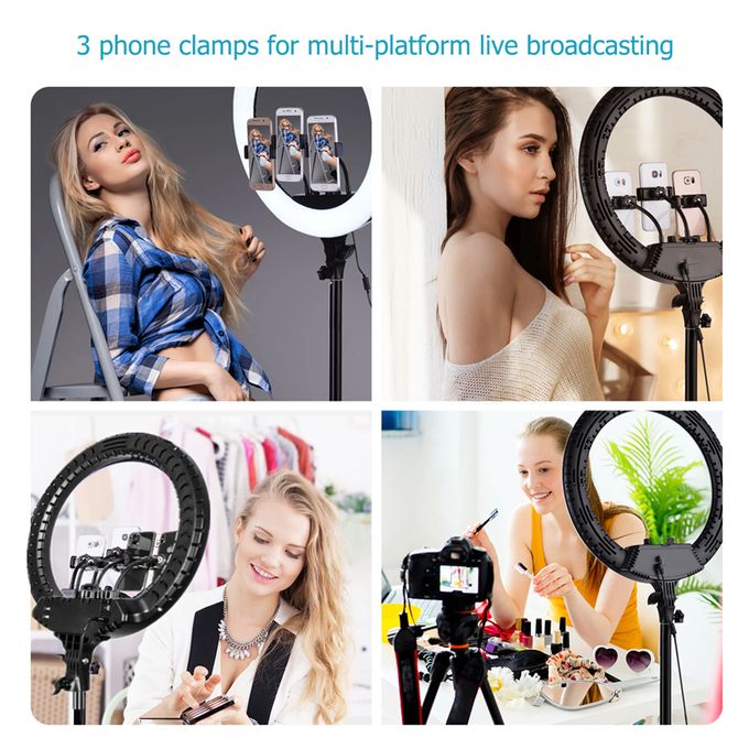21-Inch 60W LED Ring Light with 7ft Adjustable Tripod Stand + Remote