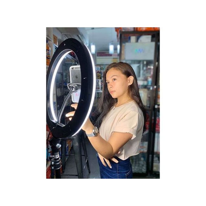 10 Inch LED Ring Light with Phone Holder – Adjustable Selfie Light for Makeup, TikTok & Live Streaming