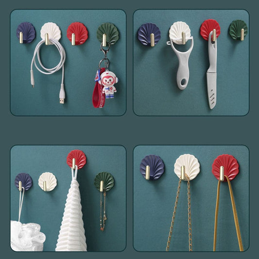 4pcs Punch-Free Wall Hanging Hooks