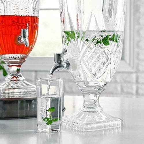 Mason Jar Beverage Dispenser –glass Juice Beer Water Pitcher with Tap 5l