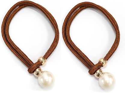 Decorative Curtain Drapery Holdbacks Pearl Bead Curtain Tieback Decorative Curtain Rope Pair