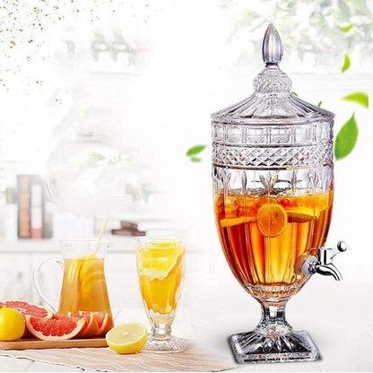 Mason Jar Beverage Dispenser –glass Juice Beer Water Pitcher with Tap 5l