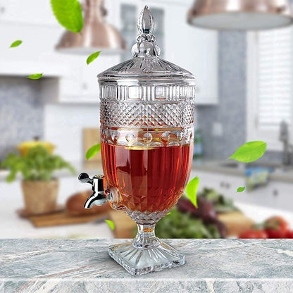 Mason Jar Beverage Dispenser –glass Juice Beer Water Pitcher with Tap 5l
