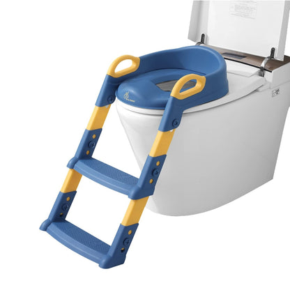 Kids Toilet Training Seat with Ladder Adjustable Toddler Potty Chair for Toilet Training