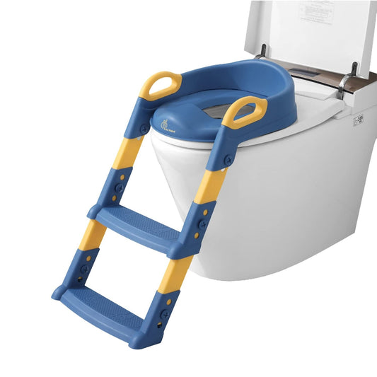Kids Toilet Training Seat with Ladder Adjustable Toddler Potty Chair for Toilet Training