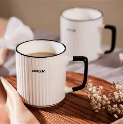 6 pcs mugs  concise ceramic