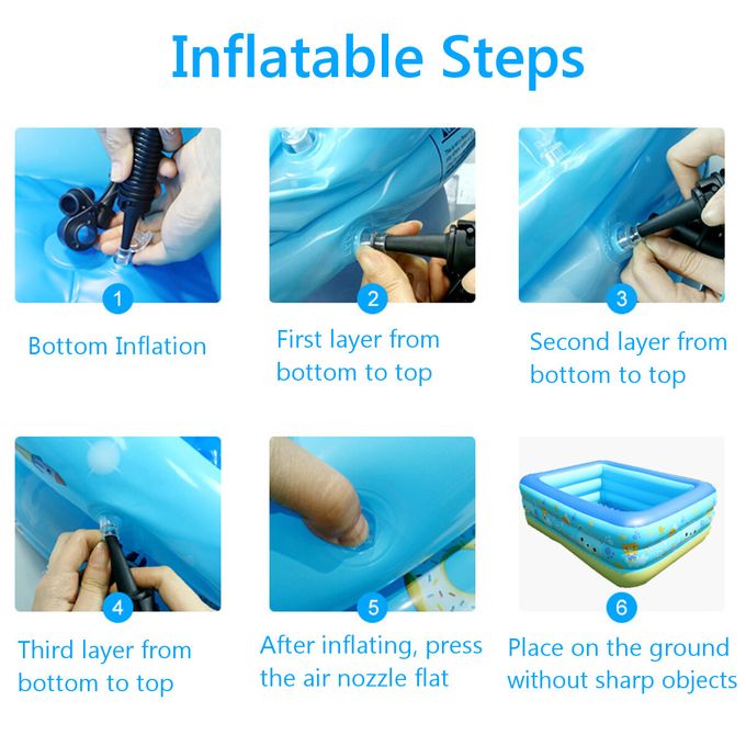 Inflatable Swimming Pool For Baby Kid Adult Paddling Pool