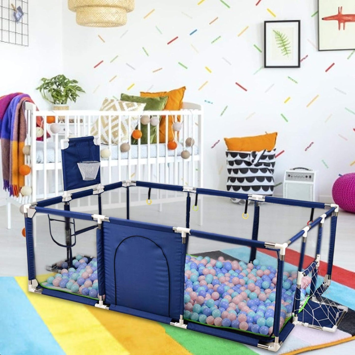Portable Baby Ball Pit Tent Playpen Play Fence Baby Playpen