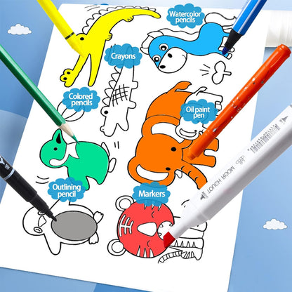 2Pcs Children's Drawing Roll, Drawing Paper for Kids,Coloring Paper for Art