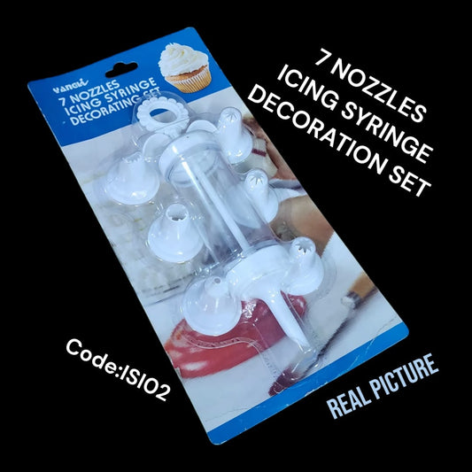 7Nozzles Icing Syringe Decoration Set