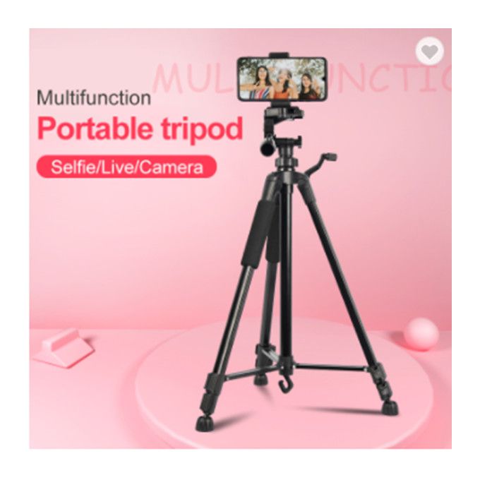 168 CM Adjustable Photography Tripod Stand for Camera & Phone – 360° Rotation, Live Streaming & Selfie Support