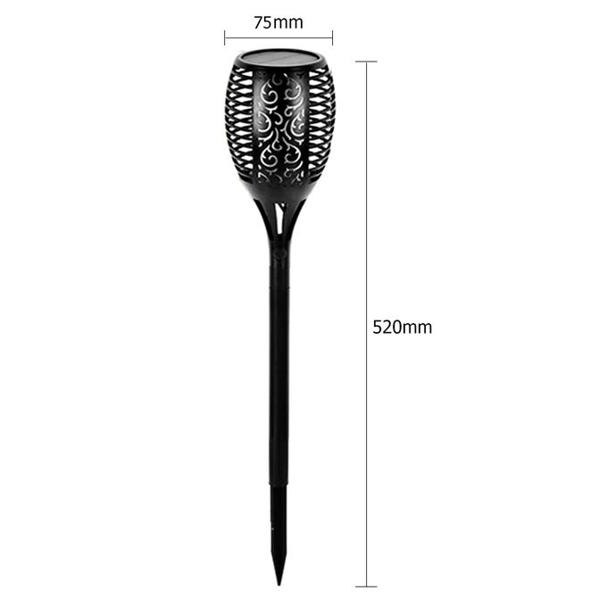33 LED Solar Flame Lamps – 4 PCS Outdoor Waterproof Torch Lights for Garden & Pathway Decor