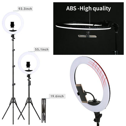 21-Inch 60W LED Ring Light with 7ft Adjustable Tripod Stand + Remote